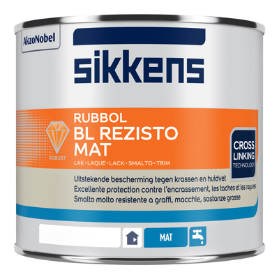 Afbeelding van Sikkens Rubbol BL Rezisto Mat 0,5 liter Houtverf