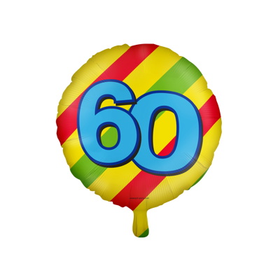 Afbeelding van Helium ballon 60 jaar party 45cm