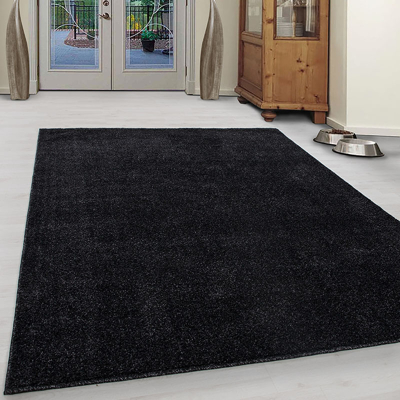 Afbeelding van Laagpolig vloerkleed Asa Antraciet 240x340cm Adana Carpets