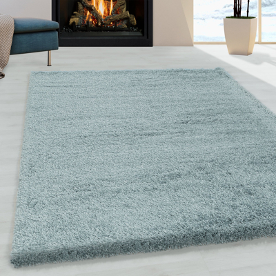 Afbeelding van Hoogpolig vloerkleed Fuzzy Lichtblauw 280x370cm Adana Carpets