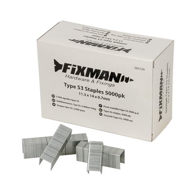 Afbeelding van Fixman Type 53 nietjes, 5000 pak 11,25 x 14 0,75 mm