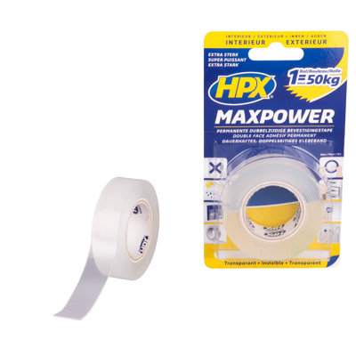 Afbeelding van HPX Max Power Transparent Tape