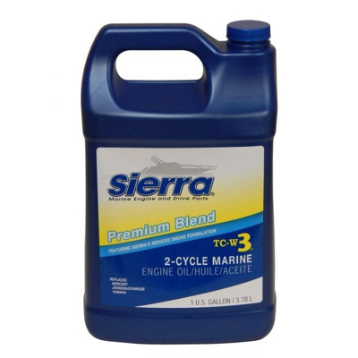 Afbeelding van Sierra motorolie blue premium tc3 w3 3.78l voor outboards 2 takt