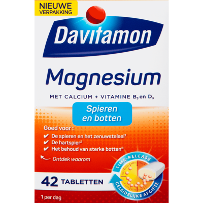 Afbeelding van Davitamon Magnesium Met Calcium + Vitamine D Tabletten
