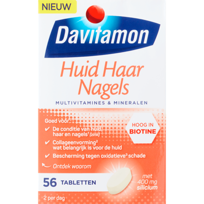 Afbeelding van Davitamon Huid Haar en Nagels Vitaminen 56 Tabletten