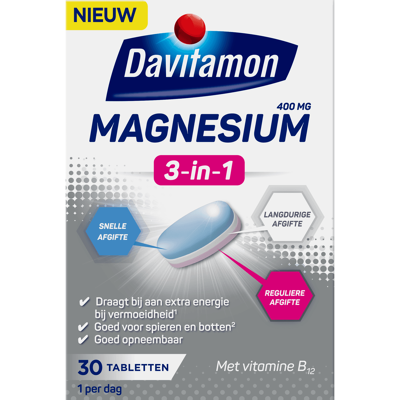 Afbeelding van Davitamon Magnesium 3 in 1