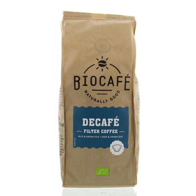 Afbeelding van Biocafe Caffeinevrij gemalen bio