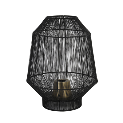 Afbeelding van Light &amp; Living Vitora tafellamp Ø37x46 cm zwart Metaal