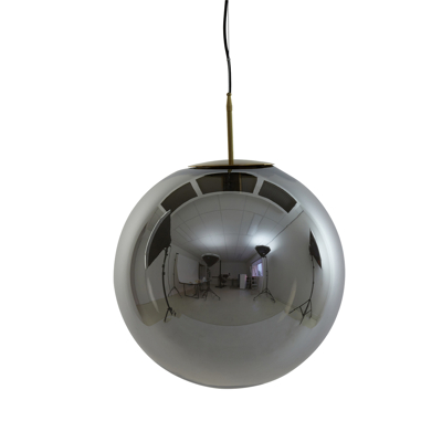 Afbeelding van Light &amp; Living Medina hanglamp Ø48 cm smoke glas/antiek brons Glas