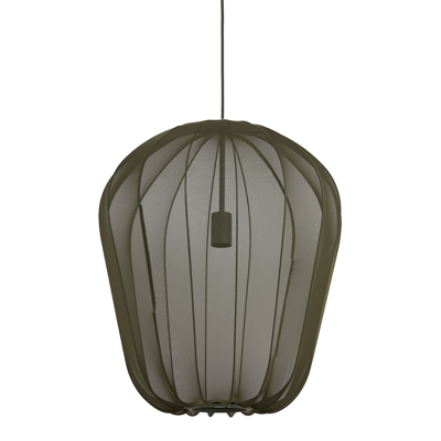 Afbeelding van Plumeria hanglamp Ø50x60 cm donkergroen