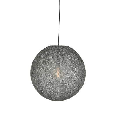 Afbeelding van LABEL51 Twist hanglamp 30 cm grijs Vlas