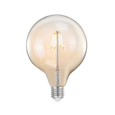 Afbeelding van LABEL51 LED E27 kooldraadlamp bol XL Glas