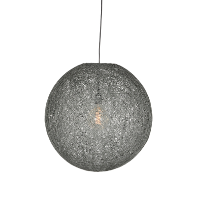 Afbeelding van LABEL51 Twist hanglamp 45 cm grijs Vlas