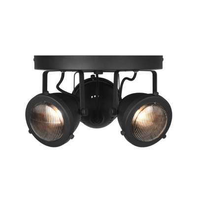 Afbeelding van LABEL51 LED spot moto 3 lichts zwart Metaal