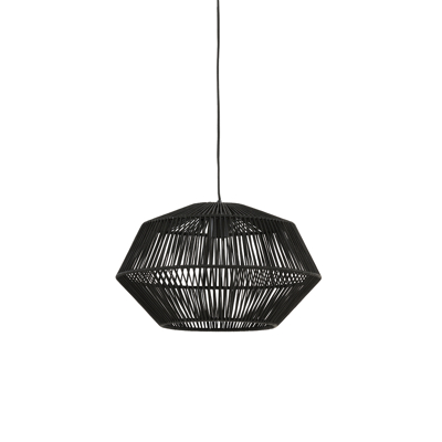 Afbeelding van Light &amp; Living Deya hanglamp Ø40x24 cm mat zwart Metaal