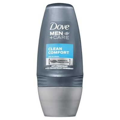 Afbeelding van Dove Deodorant roll on men clean comfort (50 ml)