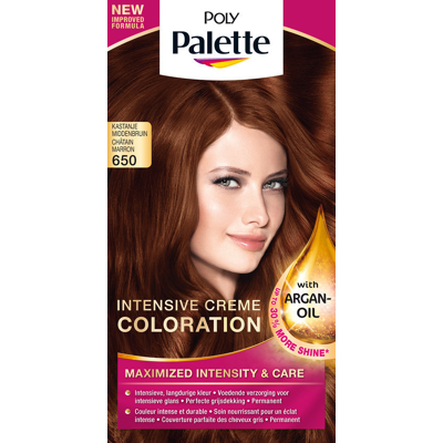 Afbeelding van Poly Palette Intensive Crème Color 650 Kastanje Middenbruin