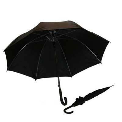 Afbeelding van Benson Zwarte Paraplu 125 cm Polyester