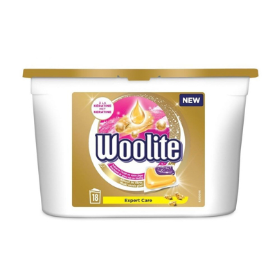 Afbeelding van Woolite Pro Care Wasmiddel Wascapsules 18 Wasbeurten