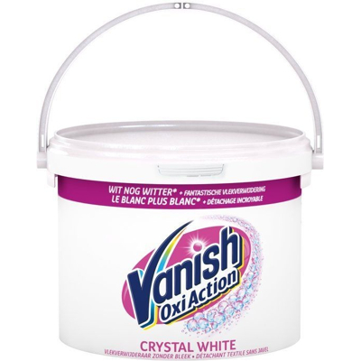 Afbeelding van Vanish Vlekkenverwijderaar Crystal White Poeder Witte was 2.4 kg