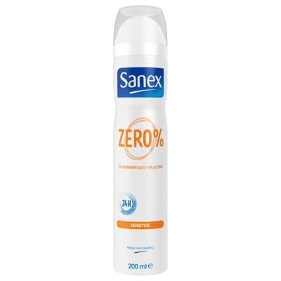 Afbeelding van SANEX Deodorant WOMEN &quot;Zero % Sensitive&quot; 200 ml