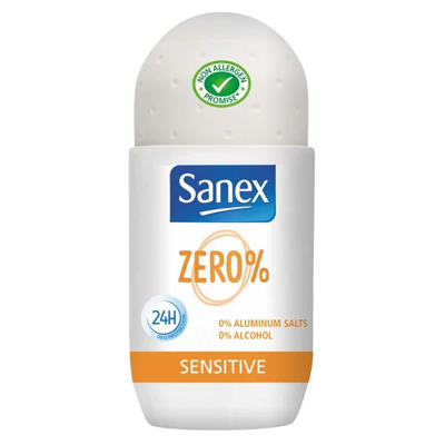 Afbeelding van Sanex Zero% Sensitive Deoroller 50ml kopen? Nu in de aanbieding bij Voordelig