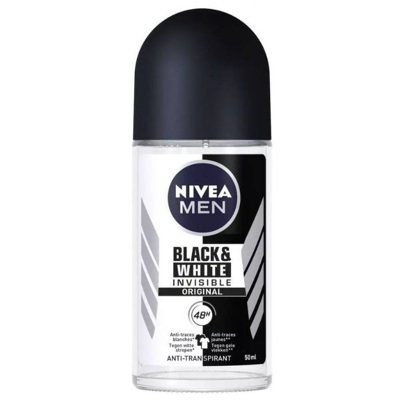 Afbeelding van Nivea Men Black &amp; White Invisible Original Roll on Voordeelverpakking 6x50ML