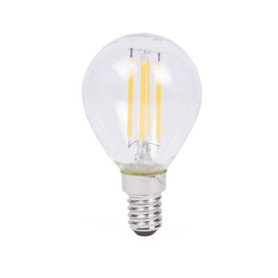 Afbeelding van Benson Dimbare Filament LED Lamp 4 Watt Warmwit 2500K E14 Bol Helder 230 Volt
