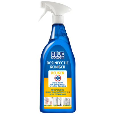 Afbeelding van Blue Wonder Desinfectie Reiniger Keuken Spray 750ml