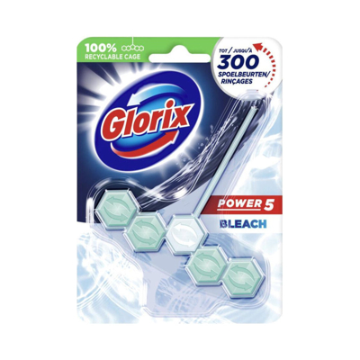 Afbeelding van Glorix Toiletblok Power Bleek tot 300 spoelbeurten