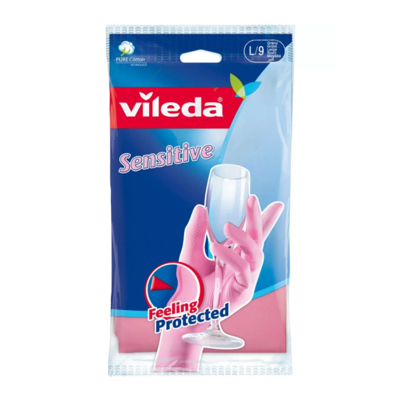 Afbeelding van Vileda handschoen extra dun sensitive L/9