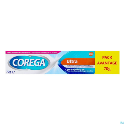Afbeelding van Corega Ultra kleefcrème Voordeel Pack 70GR