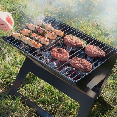 Afbeelding van Opvouwbare draagbare barbecue voor gebruik met houtskool FoldyQ