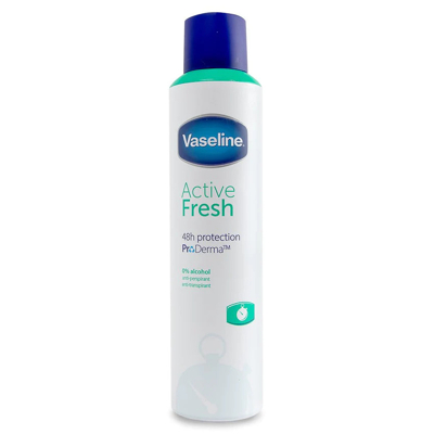 Afbeelding van Vaseline spray deodorant Active Fresh 250 ml.