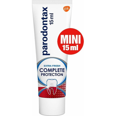 Afbeelding van Parodontax Complete Protection Extra Fresh Tandpasta Mini tegen bloedend tandvlees 15ML