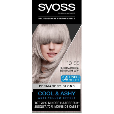 Afbeelding van Syoss Color Cool Blonds 10 55 ultra platinum blond 1 set