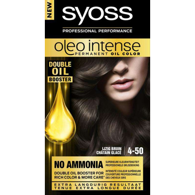 Afbeelding van Syoss Color Oleo Intense 4 50 IJzig bruin haarverf 1 set