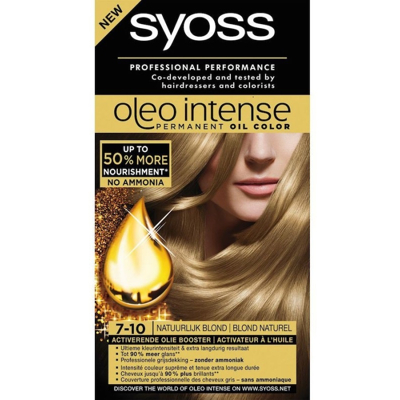 Afbeelding van Syoss Color Oleo Intense 7 10 natuurlijk blond haarverf 1 set