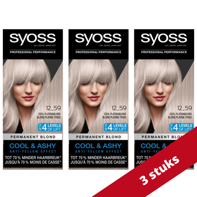 Afbeelding van Syoss haarkleuring voordeelverpakking 12 59 Koel Blond