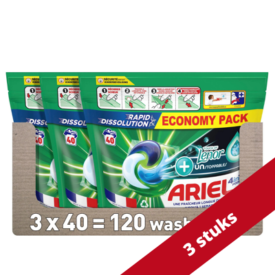 Afbeelding van Ariel PODS+ vloeibaar wasmiddelcapsules + Touch Van Lenor Unst Color 3 x 40 wasbeurten 120