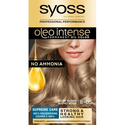 Afbeelding van Syoss Color Oleo Intense 8 05 Beige Blond Haarverf 1set