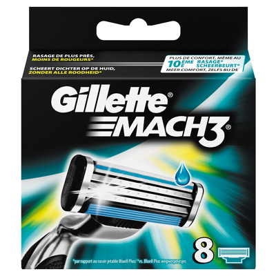 Afbeelding van Gillette Mach3 scheermesjes (8 st.)