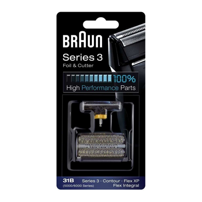 Afbeelding van Braun 31B zwart 5000 6000 serie scheerblad en messenblok