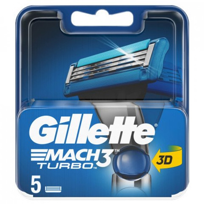 Afbeelding van Gillette Mach 3 Turbo Scheermesjes 5 stuks