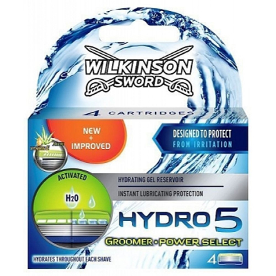 Afbeelding van Wilkinson Hydro 5 Scheermesjes Groomer Power Select 4 Stuks