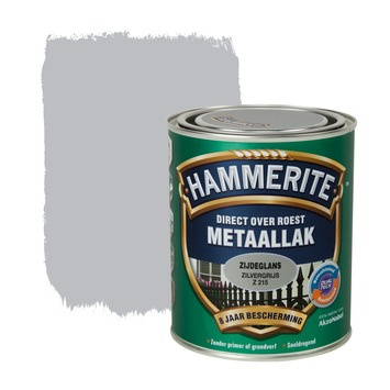 Afbeelding van Hammerite Metaallak Zijdeglans Zilvergrijs 0,75 liter