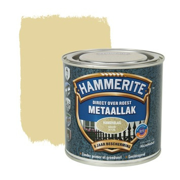 Afbeelding van Hammerite Metaallak Hamerslag Goud Kunststof &amp; metaal verf