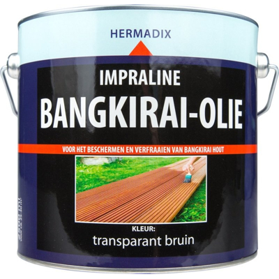 Afbeelding van Hermadix Impraline Bangkirai olie 2,5 liter Bankirai