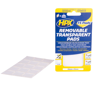 Afbeelding van HPX Removable Transparent Pads Tape
