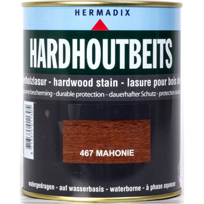 Afbeelding van Hermadix Hardhoutbeits 467 Mahonie 0,75 liter Transparante beits